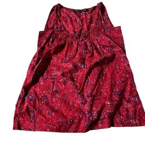 Eddie Bauer Red Paisley Top